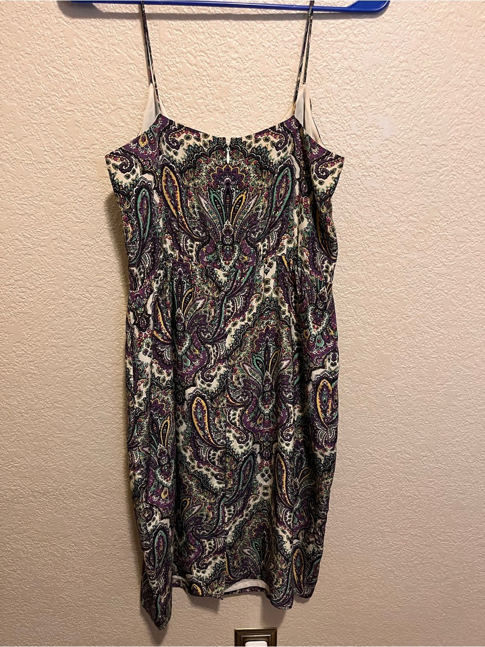 J Crew Silk Paisley Spaghetti-Strap Midi Dress in Multi-Color - Picture 2 of 8